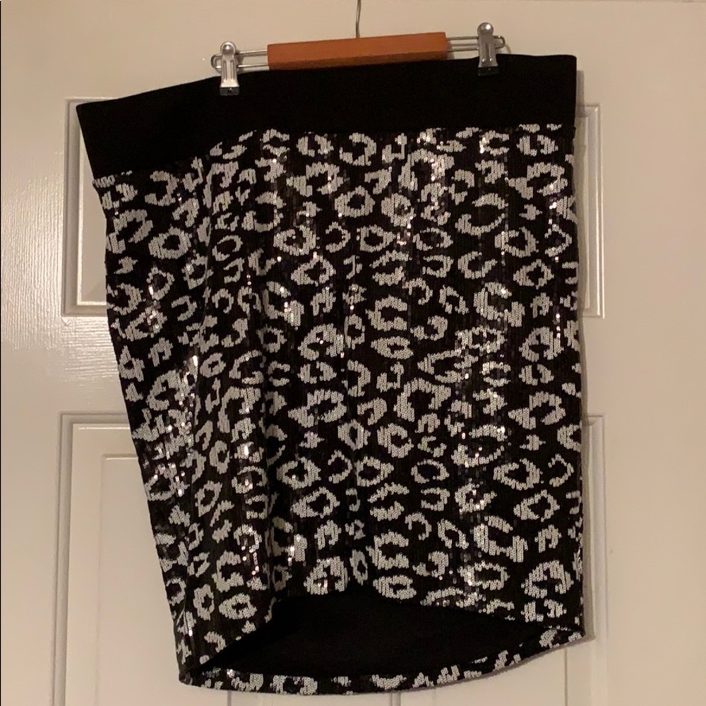 Black and white skirt